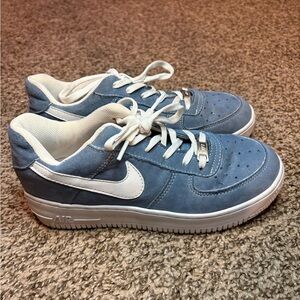 Nike Kids/Women’s Blue Air Force 1 Sneakers